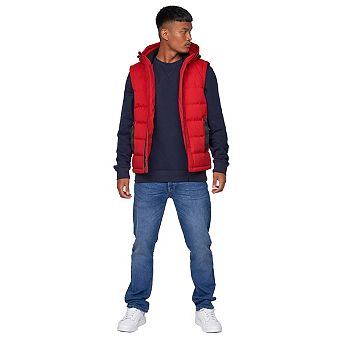 Crosshatch Mens Kampnew Embossed Gilet