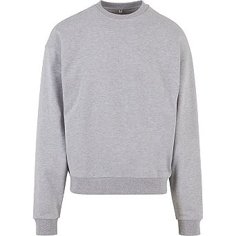 Build Your Brand Mens Ultra Heavy Crew Neck Sweatshirt