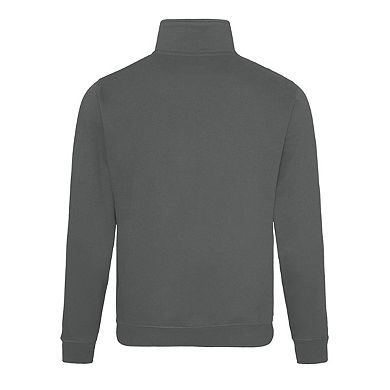 Awdis Mens Sophomore Cotton Zip Neck Sweatshirt