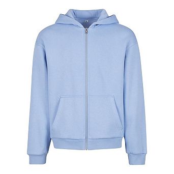 Build Your Brand Unisex Adult Fluffy Full Zip Hoodie