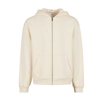 Build Your Brand Unisex Adult Fluffy Full Zip Hoodie