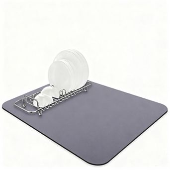 Dish Drying Mat Super Absorbent 15 Inch × 18 Inch Kitchen Counter