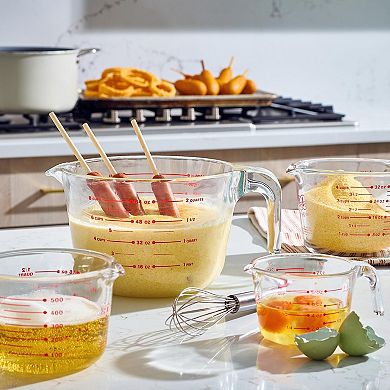 Glass Measuring Cup Set with Spoon and Stirrer