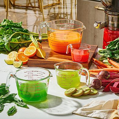 Glass Measuring Cup Set with Spoon and Stirrer