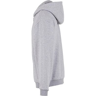 Build Your Brand Mens Loose Full Zip Hoodie