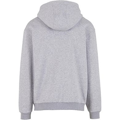 Build Your Brand Mens Loose Full Zip Hoodie