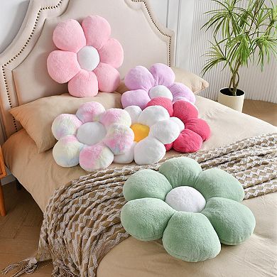 Flower-shaped cushion pillow 15.7 inches Cute seat home decoration suitable for sofa, long sofa, bed