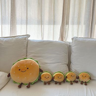 Hamburger Plush Stuffed Toy Soft Food Pillow Room Decor Birthday Gift 6"