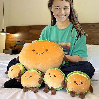 Hamburger Plush Stuffed Toy Soft Food Pillow Room Decor Birthday Gift 6"