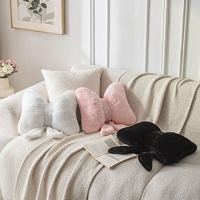 Butterfly Shaped Decorative Throw Pillow for Bed Sofa Home Decor Pink 10x8 Inch