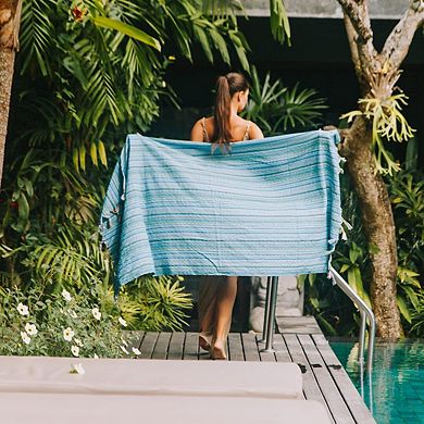 Pestemal Cotton Beach Towel Highly Absorbent Quick Dry Soft 37x70 Bath Spa Pool Gym Yoga