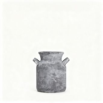Ceramic Rustic Farmhouse Vase Distressed Boho Home Decor Centerpiece
