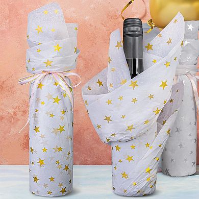 100 Star Patterned Papers 20x14 inches Gift Wrapping Festival Decoration