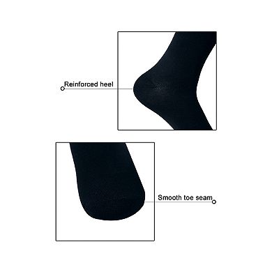Women Elastic Cuffs Stretchy Over Knee Thigh High Socks 2 Pairs