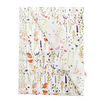 100 plant pattern tissues, green gift packaging, recyclable, decorative