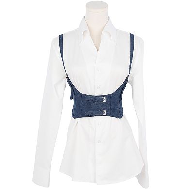 Women's Elastic Wide Waist Belt, Steampunk Underbust Corset Belts for Dress