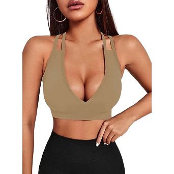 Women's Sports Bra Shockproof Running Fitness Yoga Top