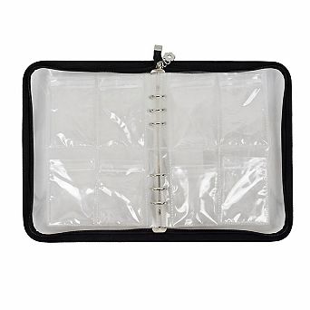 80 pc Jewelry Organizer Case Transparent Travel Storage Book Zipper for Earrings Rings Necklaces