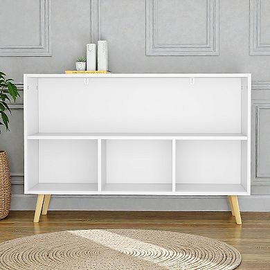 Lufeiya Kids Bookcase with 3 Collapsible Fabric Drawers, Bookshelf and Toy Storage Organizer