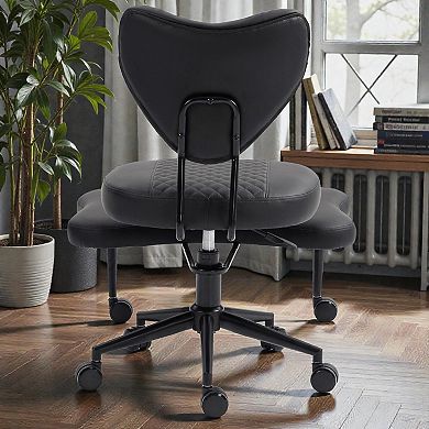Lufeiya Ergonomic Cross-Legged Meditation Chair, ADHD Desk Chair, Height-Adjustable Cushion