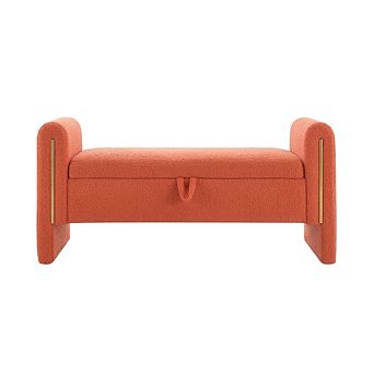 Modern teddy bed end chair with armrests and storage function, featuring soft cushions