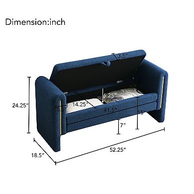 Modern teddy bed end chair with armrests and storage function, featuring soft cushions