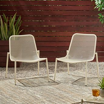 KWPZQEB Kincaid Chair Set of 2,Iron Frame Beach Chairs with Captivating Mesh Seat Design for Outdoor