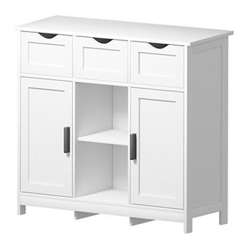 Accent Storage Cabinets with Drawers and Shelves