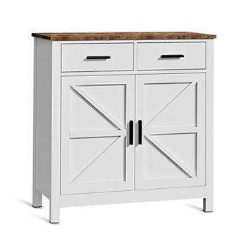 Kitchen Storage Cabinet with 2 Drawers and 2 Doors