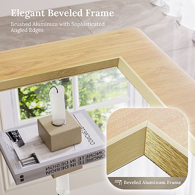 Modern Bathroom Mirror, Beveled Frame Bathroom Mirror for Over Sink, Wall Mirror for Home Decor