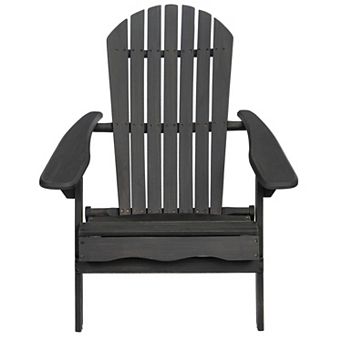 Rustic Acacia Wood Folding Adirondack Chair