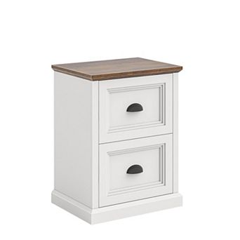 Vertical File Cabinet, Filing Cabinet with 2 File Drawers Fits Letter/A4 Size for Home Office