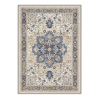 GENIMO Vintage Medallion Print Area Rugs Washable Rugs Low Pile · Non-Slip