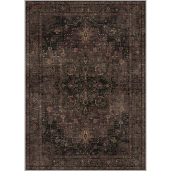 GENIMO Vintage Medallion Print Area Rugs Washable Rugs Low Pile · Non-Slip