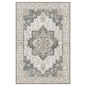 GENIMO Vintage Medallion Print Area Rugs Washable Rugs Low Pile · Non-Slip