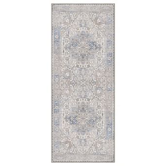 GENIMO Vintage Medallion Print Area Rugs Washable Rugs Low Pile · Non-Slip