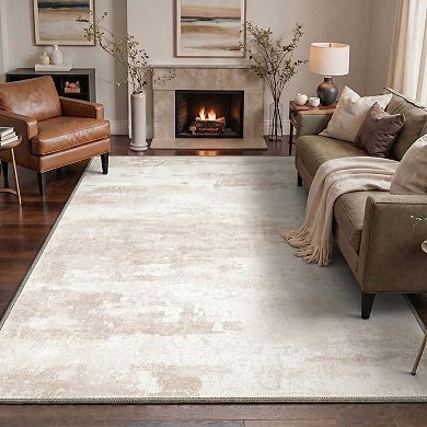 GENIMO Machine Washable Modern Abstract Area Rug Low Pile · Non-Slip Backing