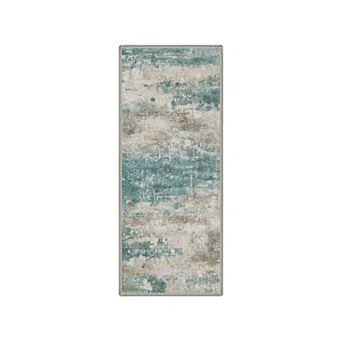 GENIMO Machine Washable Modern Abstract Area Rug Low Pile · Non-Slip Backing