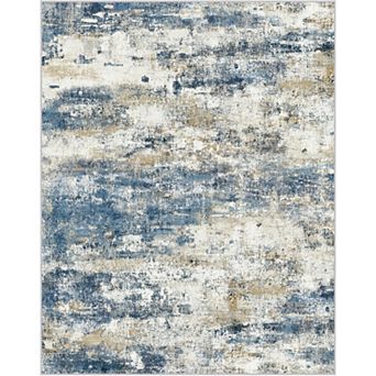 GENIMO Machine Washable Modern Abstract Area Rug Low Pile · Non-Slip Backing