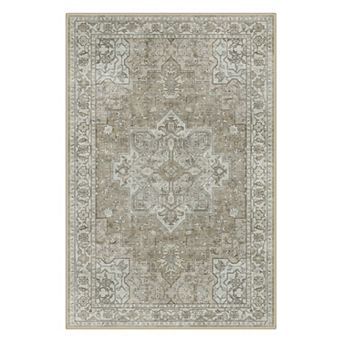 GENIMO Waterproof Boho Indoor Outdoor Rug Non-Shedding, Easy-Care