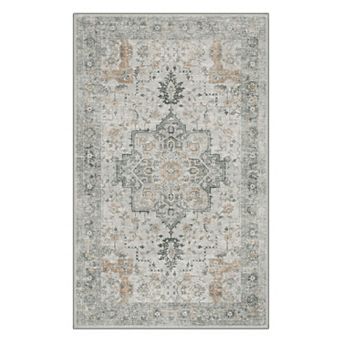 GENIMO Waterproof Boho Indoor Outdoor Rug Non-Shedding, Easy-Care