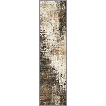 GENIMO Abstract Non-Slip Reusable Stair Treads 8" x 30" 15-Pack TPE Backing, Residue-Free