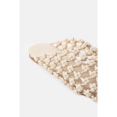 Giselle Knotted Leather Mule