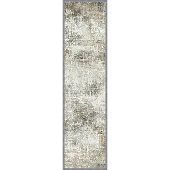 GENIMO Abstract Non-Slip Reusable Stair Treads 8" x 30" 15-Pack TPE Backing, Residue-Free