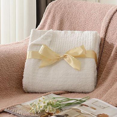 Super Soft Fluffy Throw Blanket, Lightweight Warm Cozy Sofa Blanket