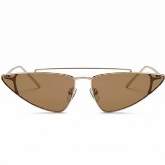 Triangle Cat Eye Sunglasses Retro Oversized Geometric Frame Fashionable Designer Inspired Eyewear