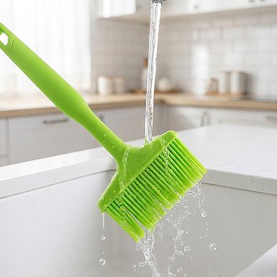 3-Piece Silicone Scraper Set with Handles, Durable and Flexible Kitchen Tools