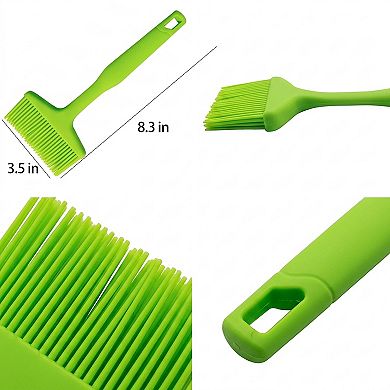3-Piece Silicone Scraper Set with Handles, Durable and Flexible Kitchen Tools
