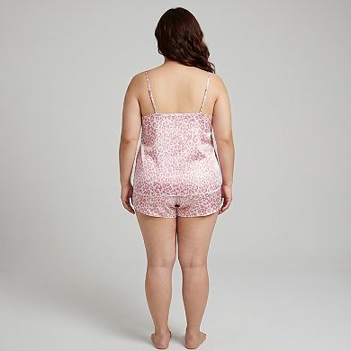 Leopard Print Camisole and Shorts Pajama Set, Soft and Comfortable Sleepwear for Relaxation