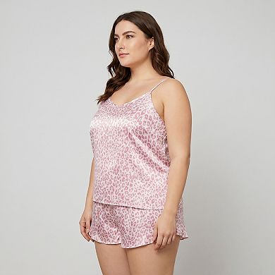 Leopard Print Camisole and Shorts Pajama Set, Soft and Comfortable Sleepwear for Relaxation